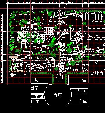 私人庭院景觀綠化設計工程方案免費下載 園林綠化及施工